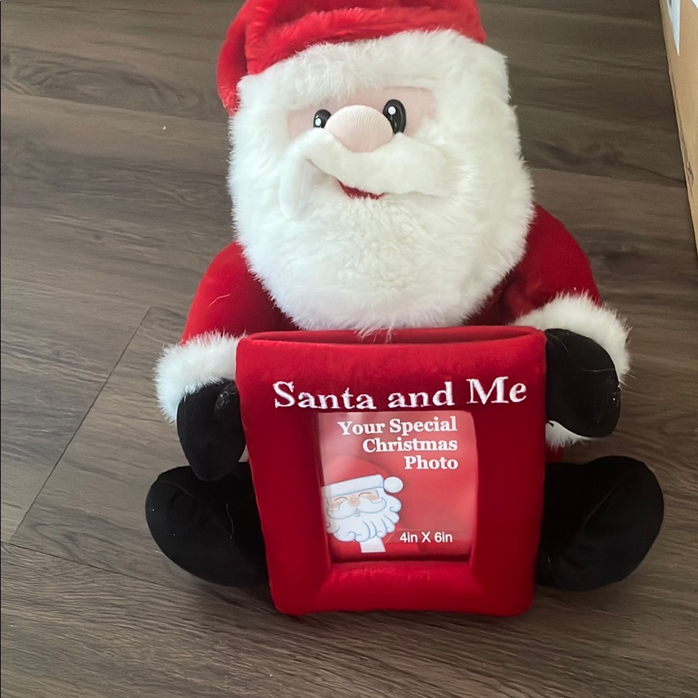 Dan Dee Santa Claus Holding a Red Frame Santa and Me